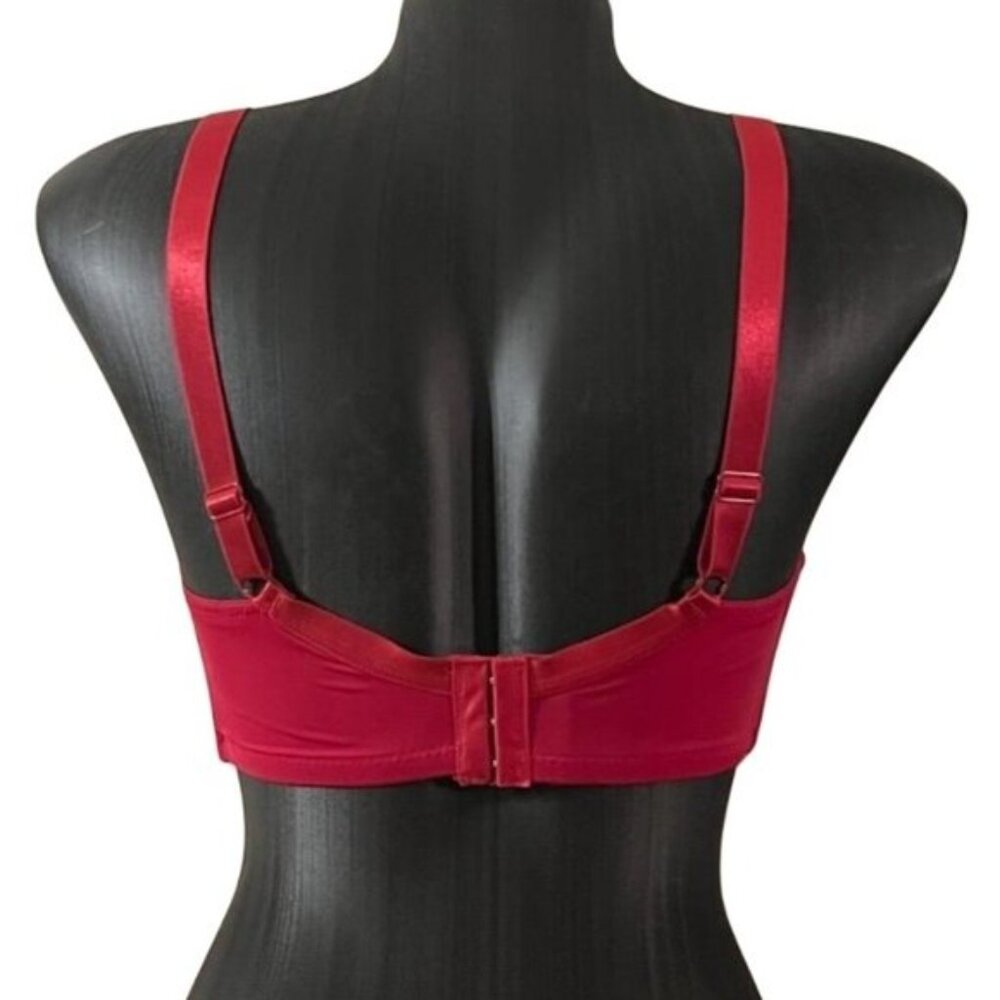 Red Full Coverage Bra - Picture 3 of 3